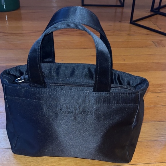 Polo Ralph Lauren black satin mini purse - Picture 8 of 8